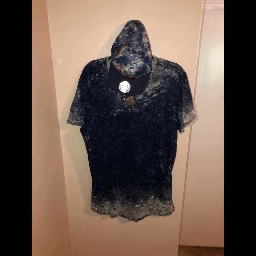 Men’s Bleached Ripped Shirt